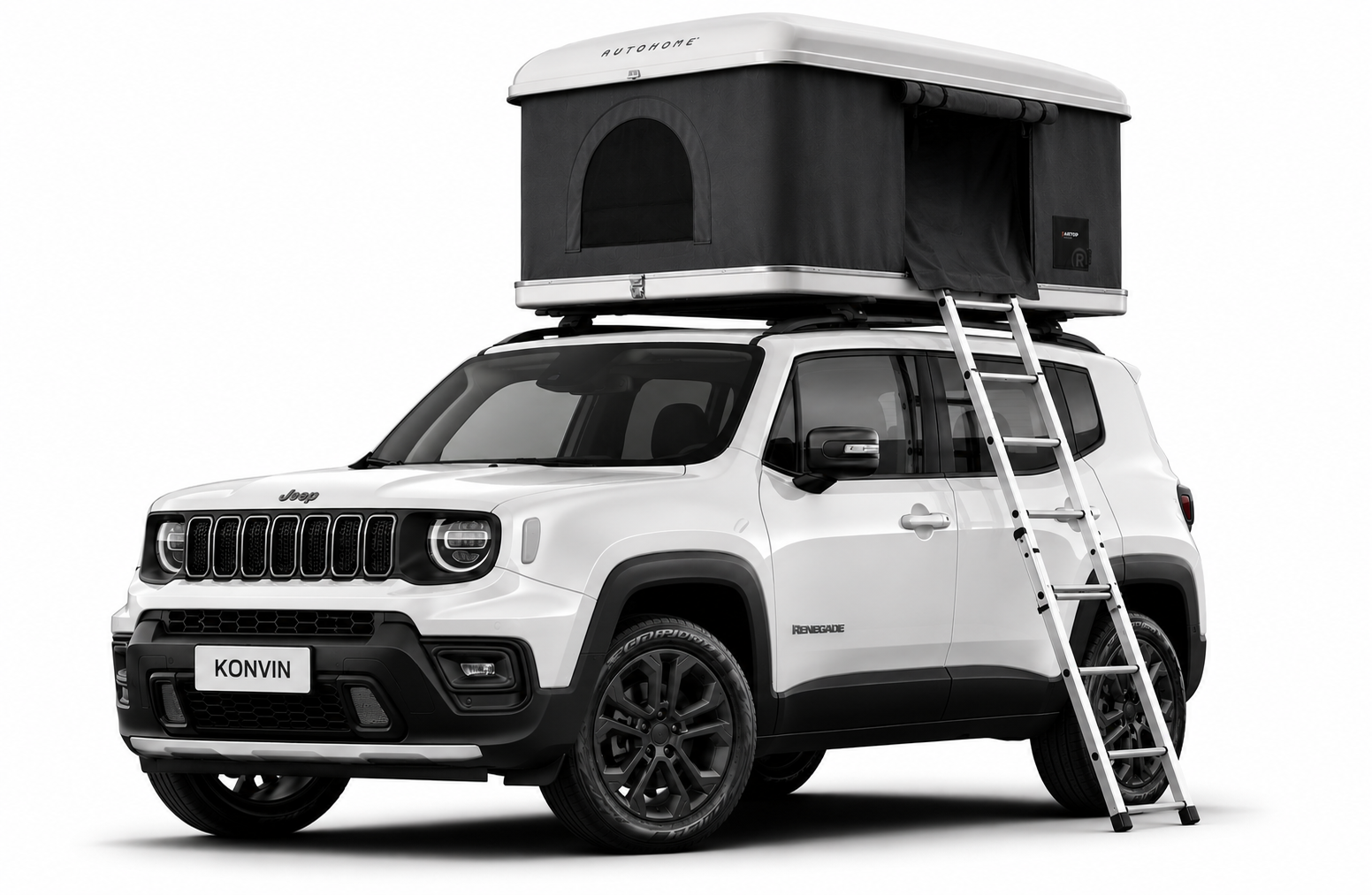 Jeep Renegade 4×4 plug in hybrid Rooftop tent (Pop up)